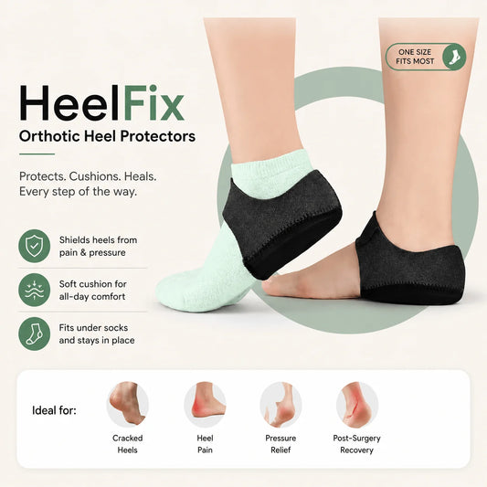 Heel Protector with Adjustable Velcro Strap